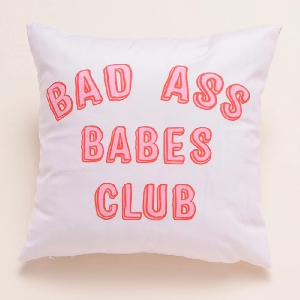 🆕Girls boss bad ass babe club  pillow cover decor - Picture 2 of 5